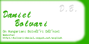 daniel bolvari business card